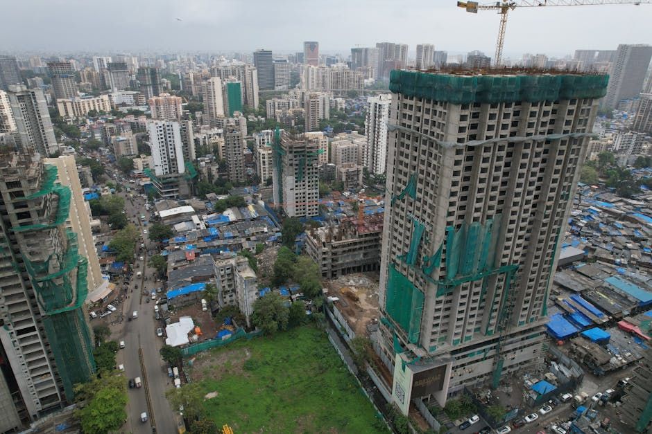 Mumbai Aerial royalty-free stock footage